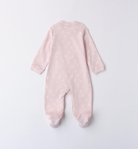 Allover Print Baby Girl Romper ROSA-PANNA-6ATB