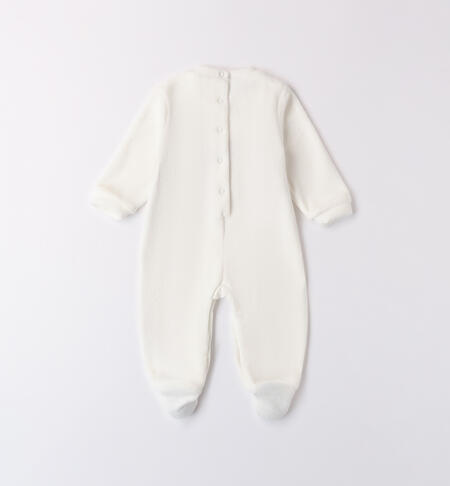 Unisex Velvet Baby Romper PANNA-0112