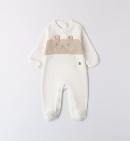 Unisex Velvet Baby Romper PANNA-0112