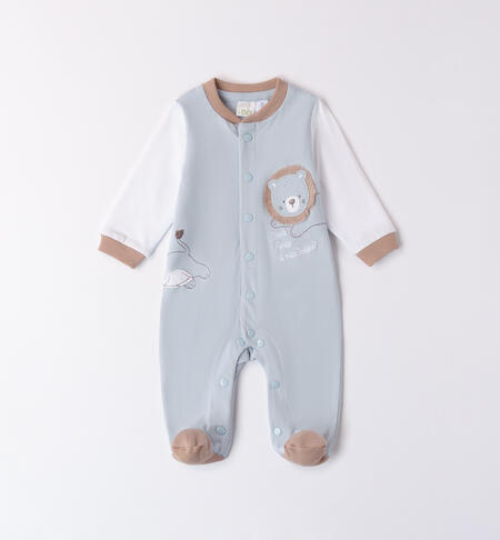 Tutina neonato in cotone BLU