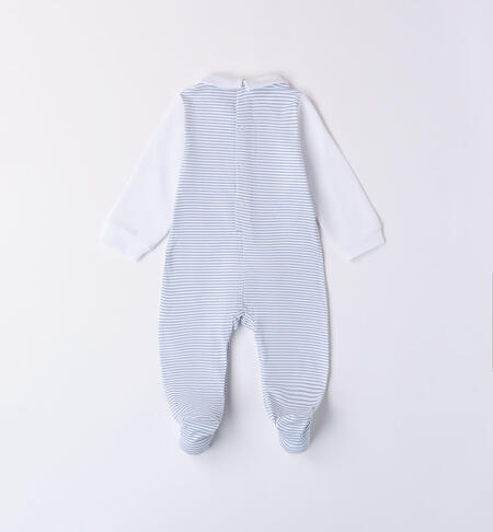 Babygrow for baby boy BIANCO-AZZURRO-6054