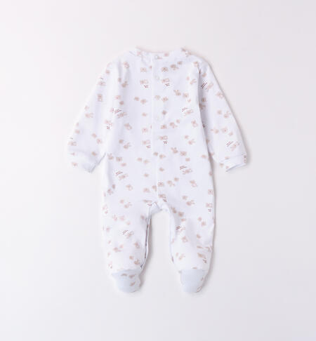 Unisex Newborn Romper BIANCO-BEIGE-6BGT