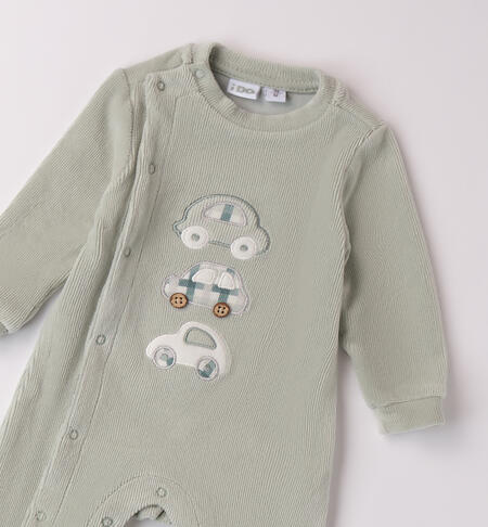 Baby Boy Romper VERDE SALVIA-4817