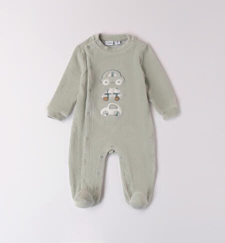 Baby Boy Romper VERDE SALVIA-4817