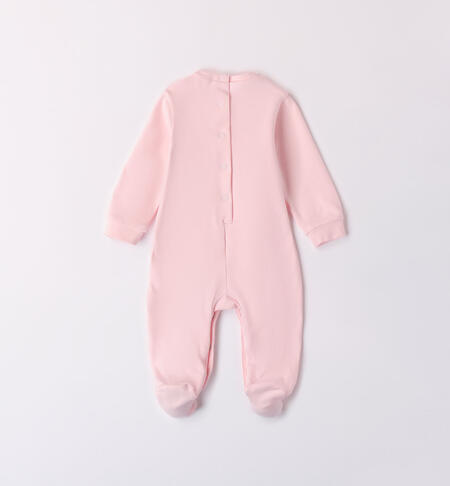 Tutina per neonata con fiocco ROSA-2765