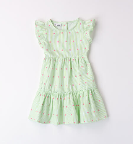 Vestito bambina estivo VERDE