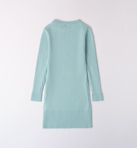 Vestito per ragazza in tricot DARK MINT-4143